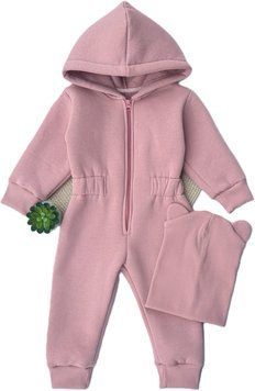 Комбінезон з шапочкою Катлен "Style" 86 см рожевий 01298 фото