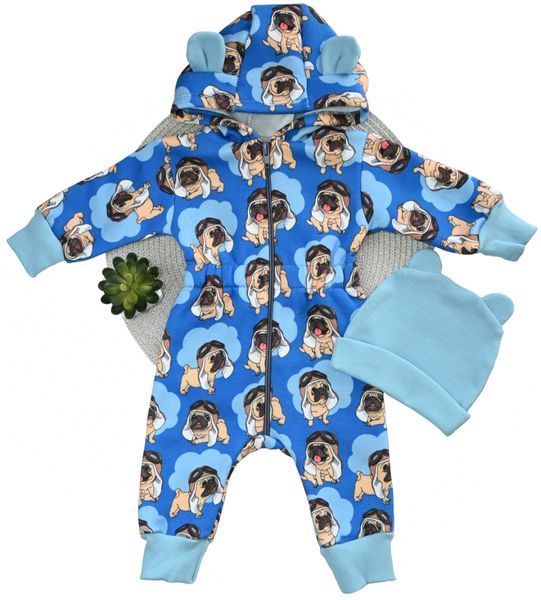 Комбінезон з шапочкою Dexter`s "Pug" 86 см синій 00486 фото Комбінезон з шапочкою Dexter`s "Pug" 86 см синій 00486 фото