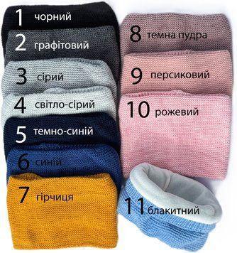 Хомут зимовий Talvi "Winter" 6-36 місяців, в&rsquo;язаний з флісовою підкладкою 01686 фото
