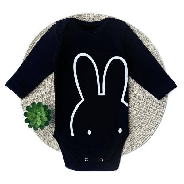 Боді Blanka "Bunny" 62 см чорний 00228 фото Боді Blanka "Bunny" 62 см чорний 00228 фото